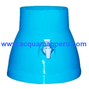 Dispensador de agua plástico celeste para bidón de agua 20 litros
