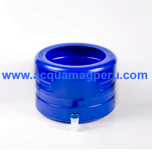 Dispensador de agua plástico chico azul para bidón de agua 20 litros